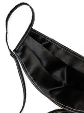 Load image into Gallery viewer, Silk Lined Maskini - Black Contrast Stitch