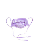 Load image into Gallery viewer, Cotton Maskini - Lilac Gingham