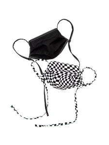 Silk Lined Maskini - Black Contrast Stitch